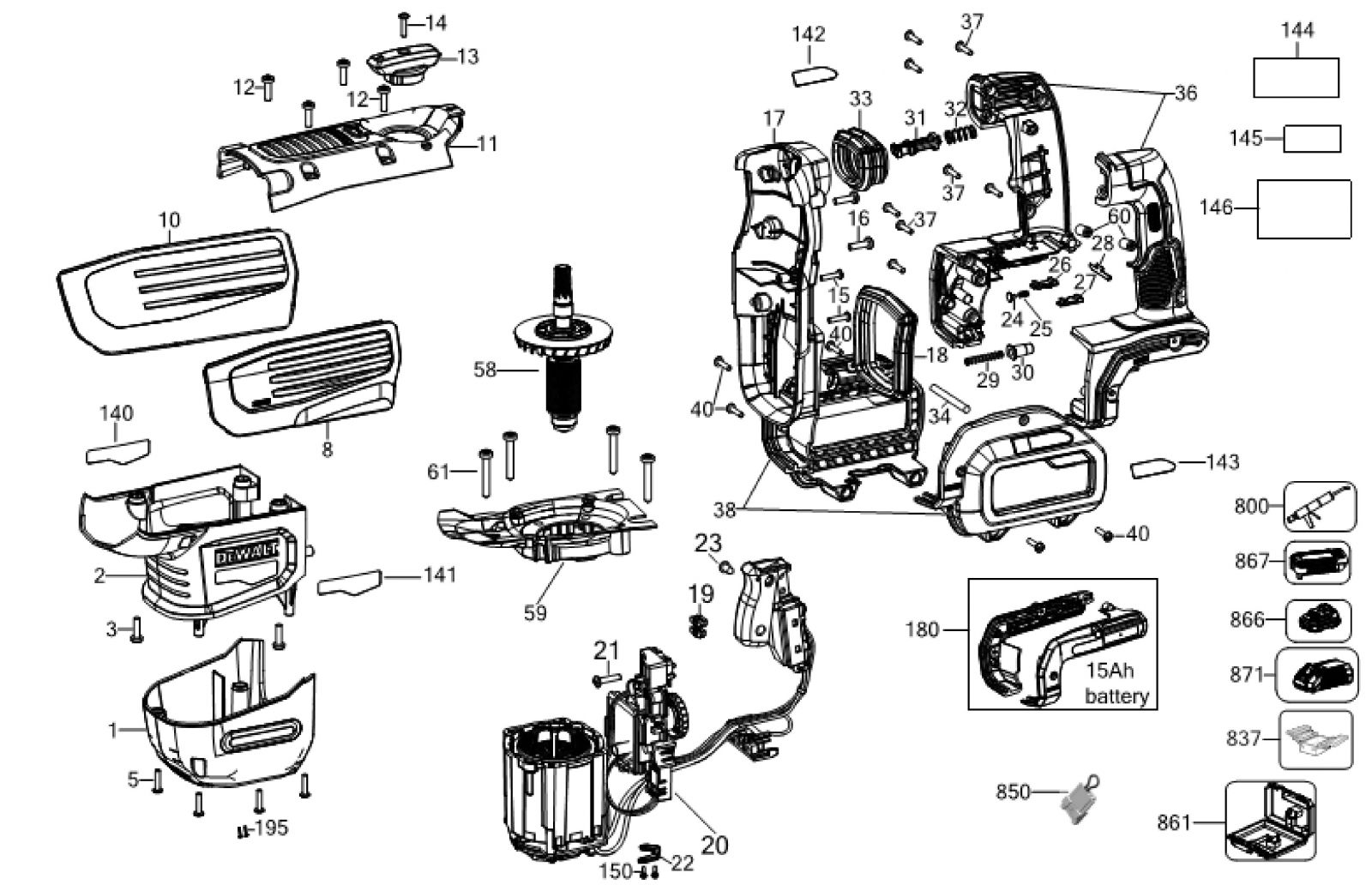 Dewalt dch online 733